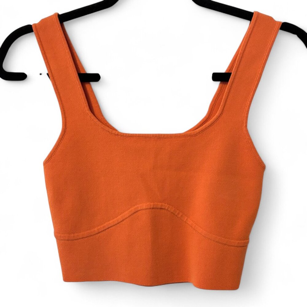 Glassons Sz S Cropped Piped Detail Bodycon Tank Top